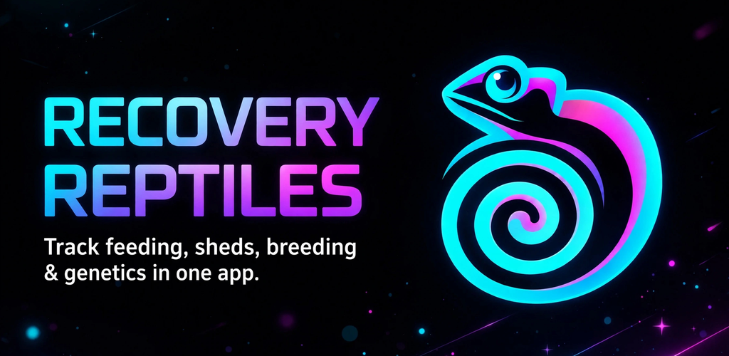 Recovery Reptiles — track feeding, sheds, breeding and genetics in one app